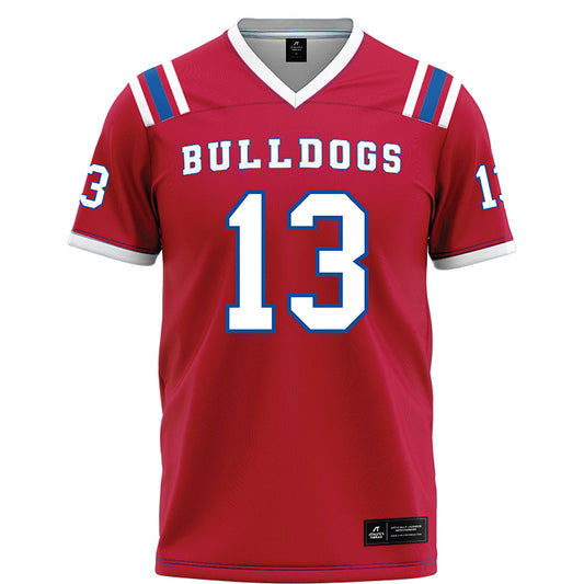 LA Tech - NCAA Football : Cameron Hill - Red Football Jersey-0
