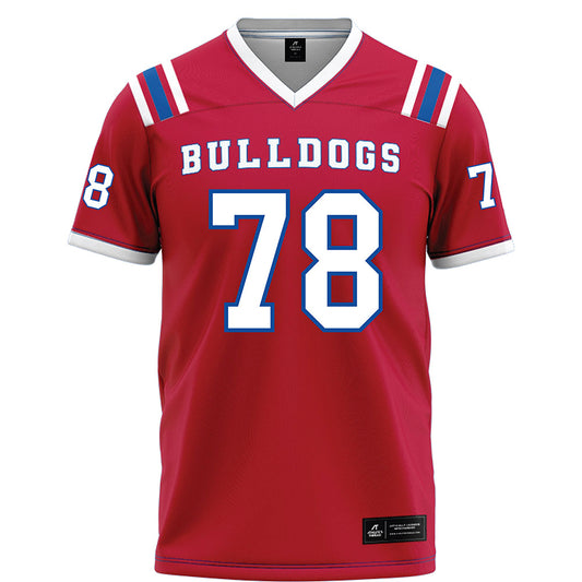 LA Tech - NCAA Football Legends : Jordan Mills - Red Football Jersey-0