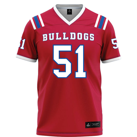 LA Tech - NCAA Football : Amery Edwards - Red Football Jersey-0