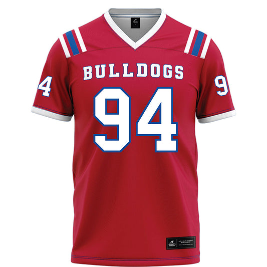 LA Tech - NCAA Football : Emmanuel Oguns - Red Football Jersey-0