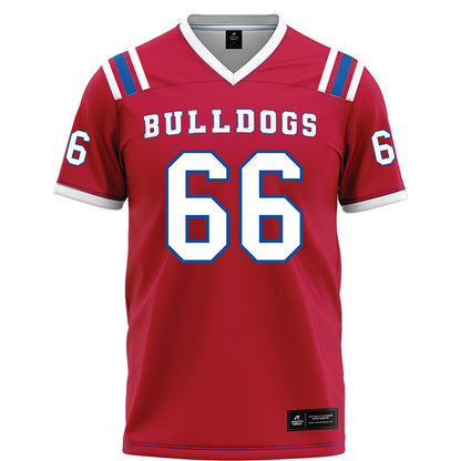 LA Tech - NCAA Football : Will Hutchens - Red Football Jersey-0