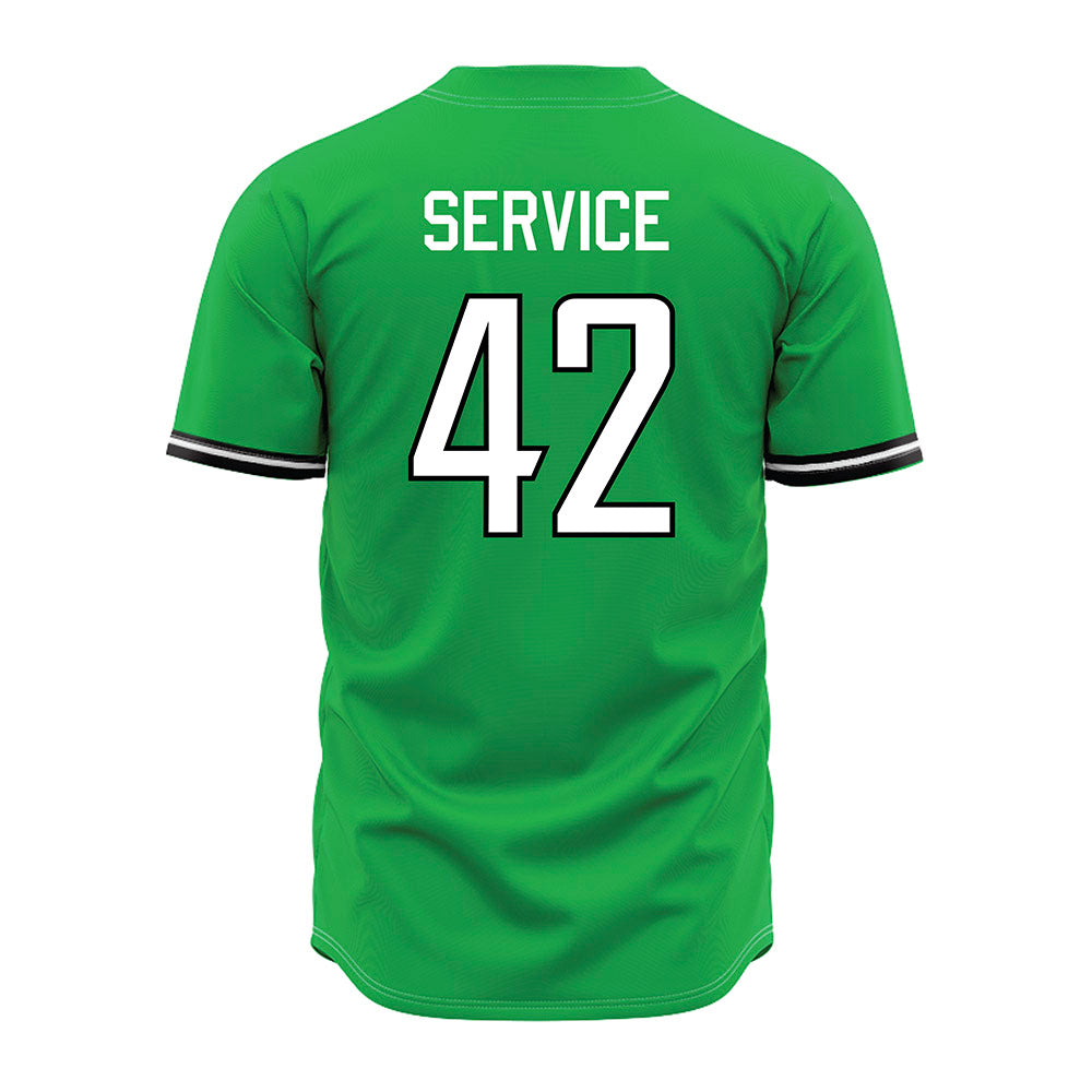 Marshall - NCAA Baseball : Oliver Service - Green Jersey-1