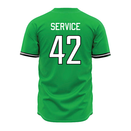 Marshall - NCAA Baseball : Oliver Service - Green Jersey-1