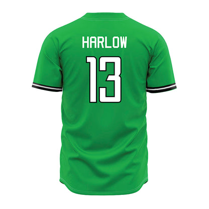 Marshall - NCAA Baseball : Andrew Harlow - Green Jersey-1
