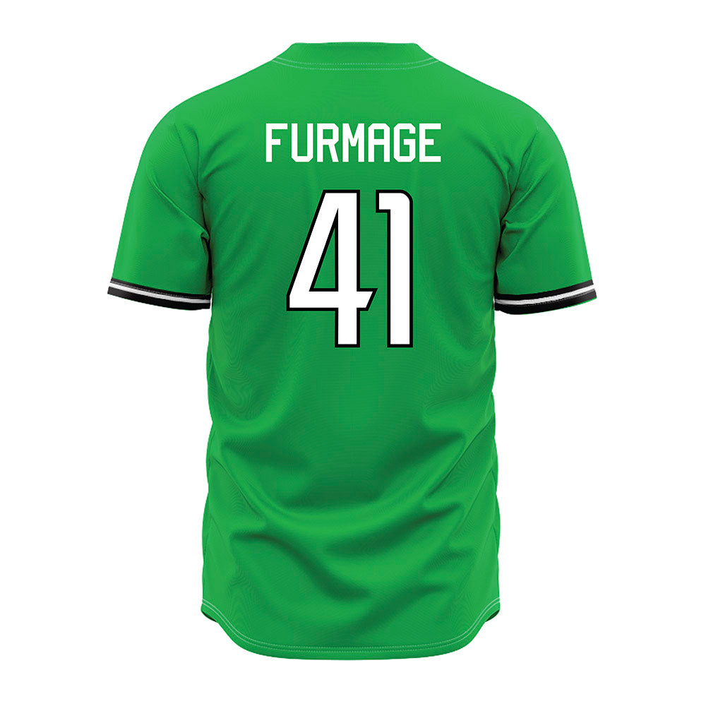 Marshall - NCAA Baseball : Caleb Furmage - Green Jersey