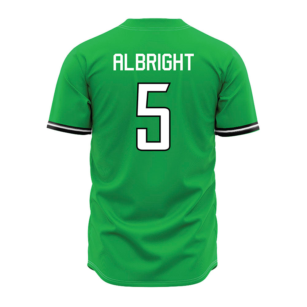 Marshall - NCAA Baseball : Blaine Albright - Green Jersey-1