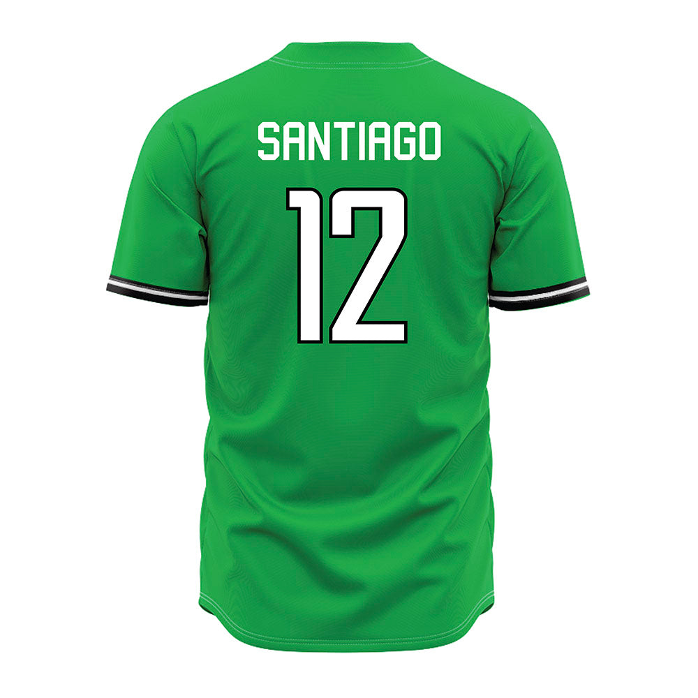 Marshall - NCAA Baseball : Angel Santiago - Green Jersey