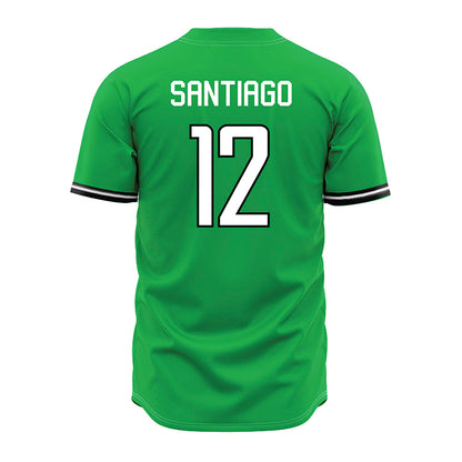 Marshall - NCAA Baseball : Angel Santiago - Green Jersey