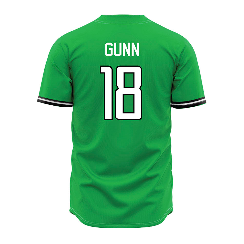 Marshall - NCAA Baseball : Davis Gunn - Green Jersey-1