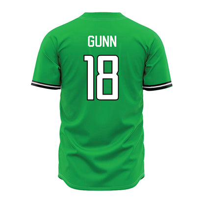 Marshall - NCAA Baseball : Davis Gunn - Green Jersey-1