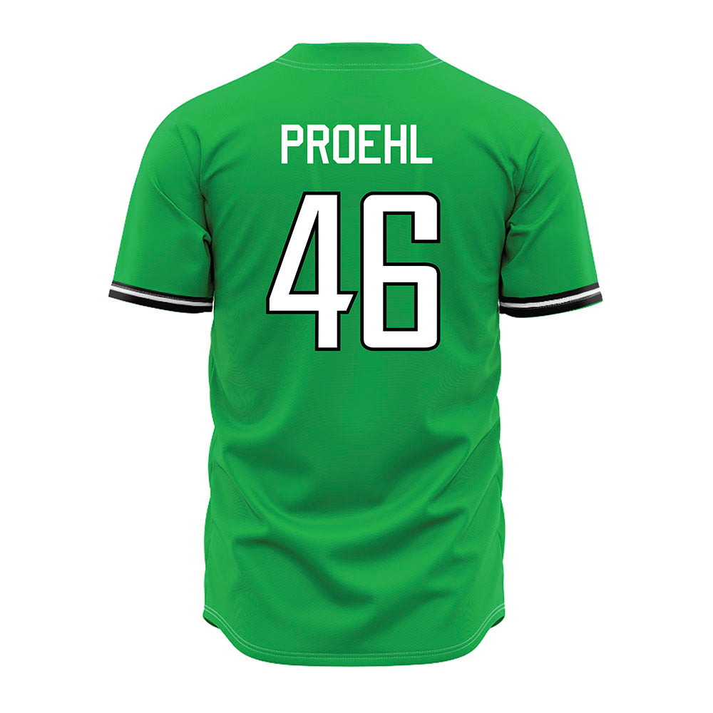 Marshall - NCAA Baseball : Luke Proehl - Green Jersey-1