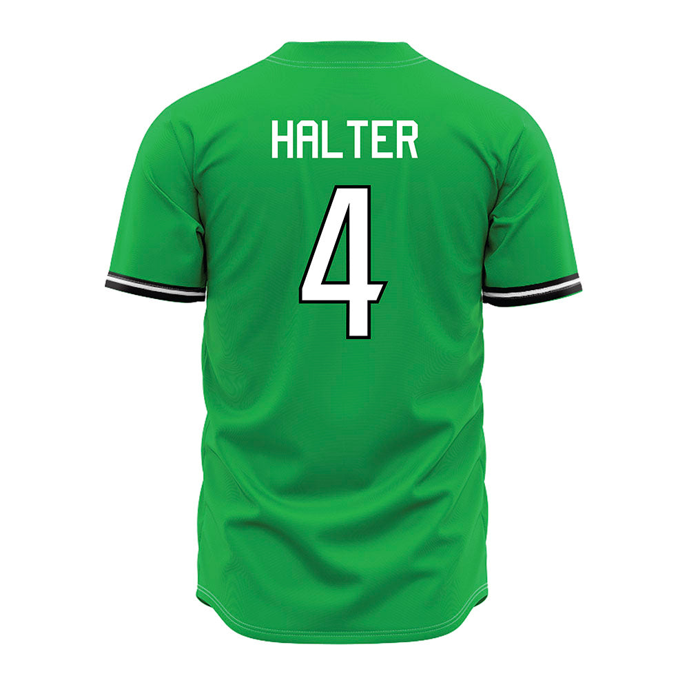 Marshall - NCAA Baseball : Franklin Halter - Green Jersey-1