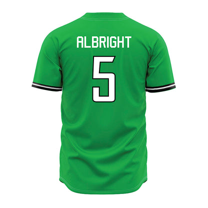 Marshall - NCAA Baseball : Blaine Albright - Green Jersey-1