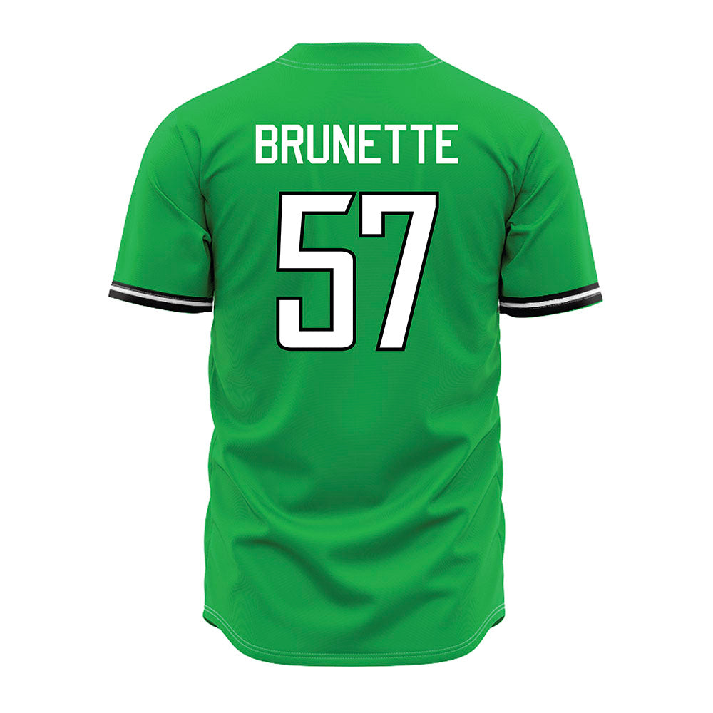 Marshall - NCAA Baseball : Brandon Brunette - Green Jersey-1