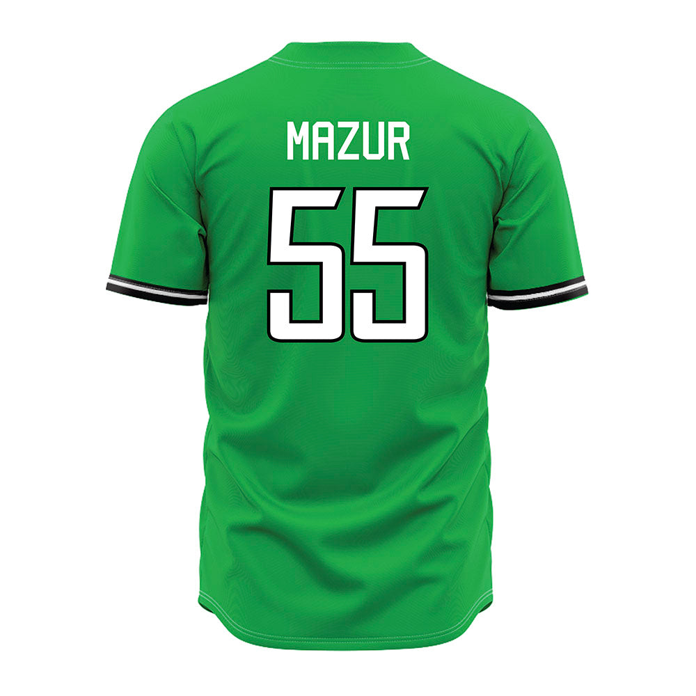 Marshall - NCAA Baseball : Patrick Mazur - Green Jersey