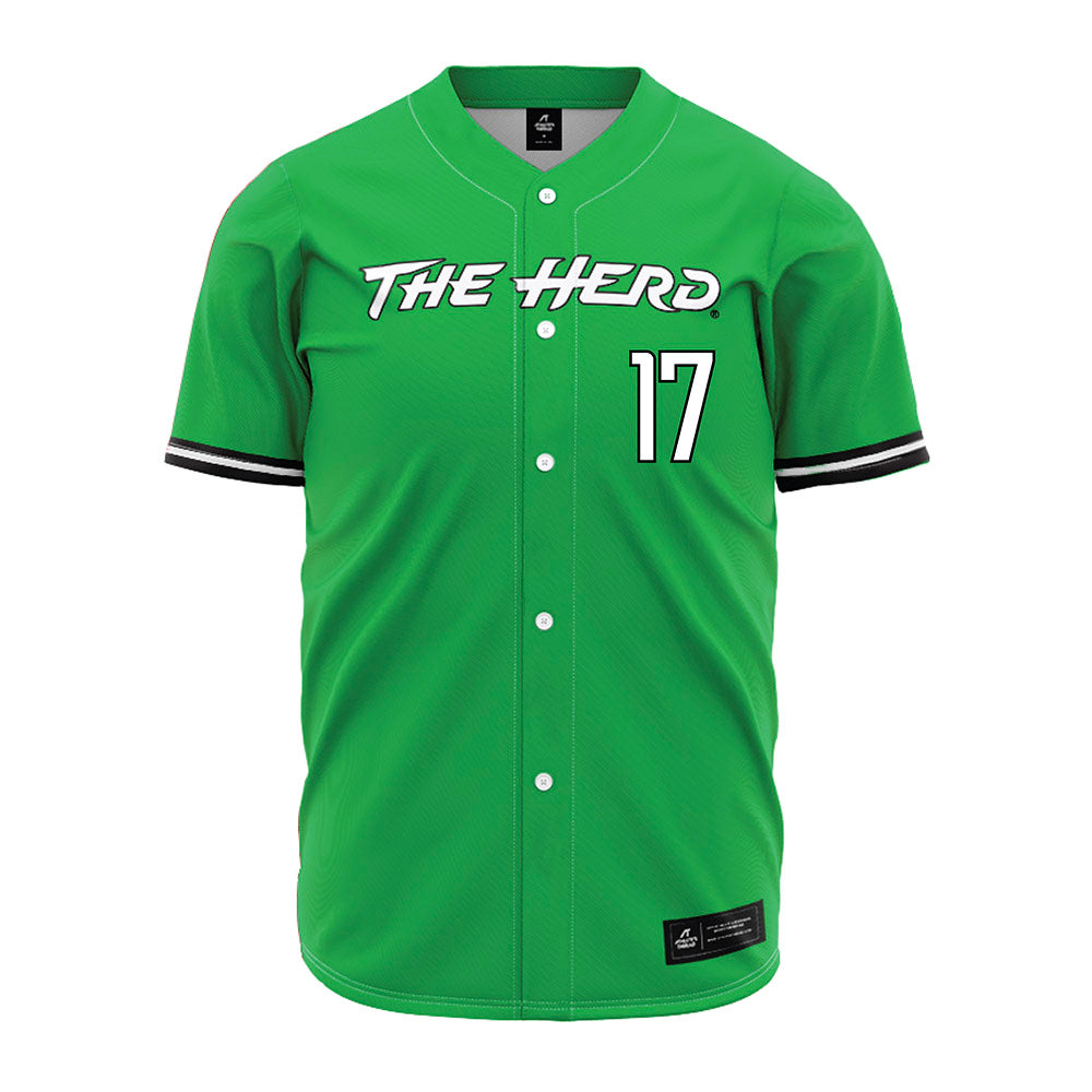 Marshall - NCAA Baseball : Mason Onate - Green Jersey-0