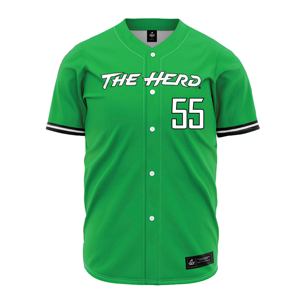 Marshall - NCAA Baseball : Patrick Mazur - Green Jersey