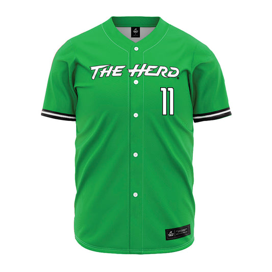 Marshall - NCAA Baseball : Mattheson Go - Green Jersey-0