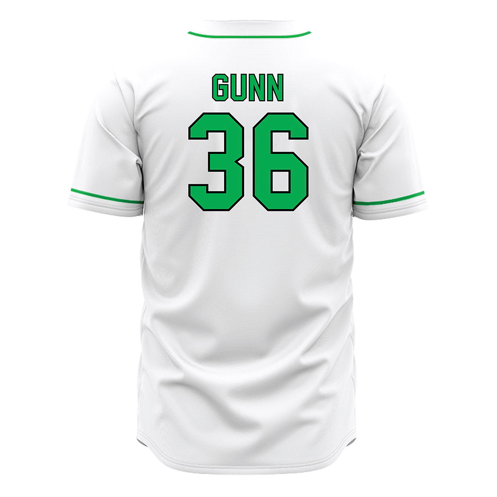 Marshall - NCAA Baseball : Davis Gunn - White Jersey