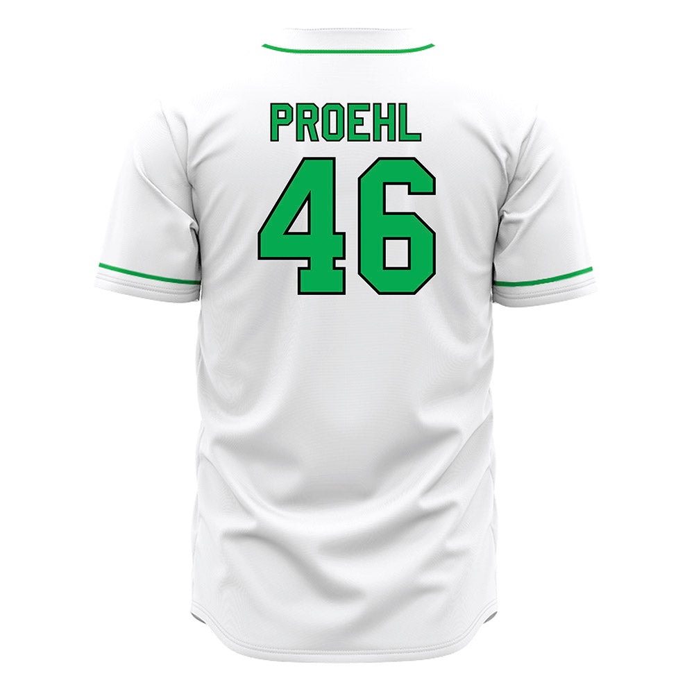 Marshall - NCAA Baseball : Luke Proehl - White Jersey-1