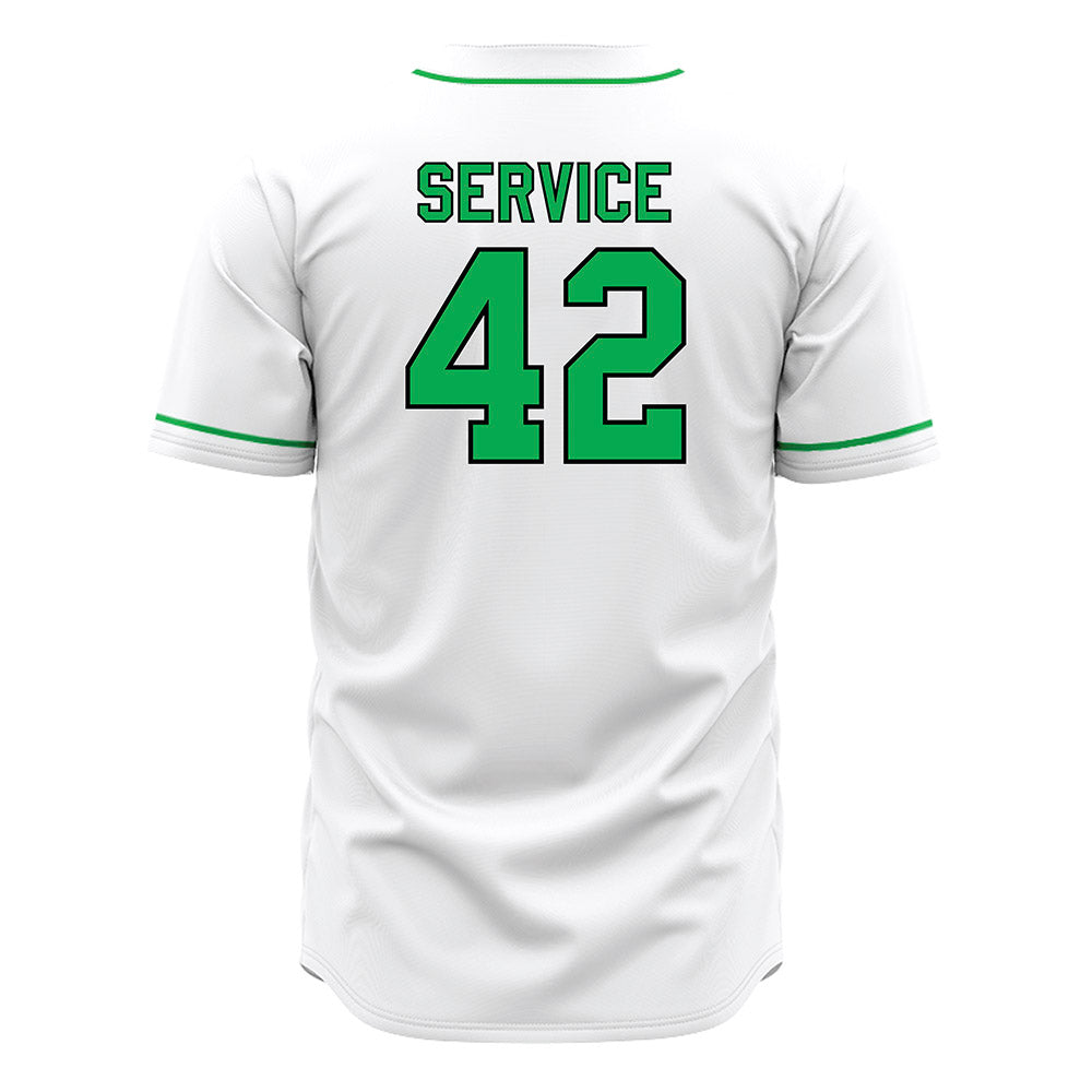 Marshall - NCAA Baseball : Oliver Service - White Jersey-1