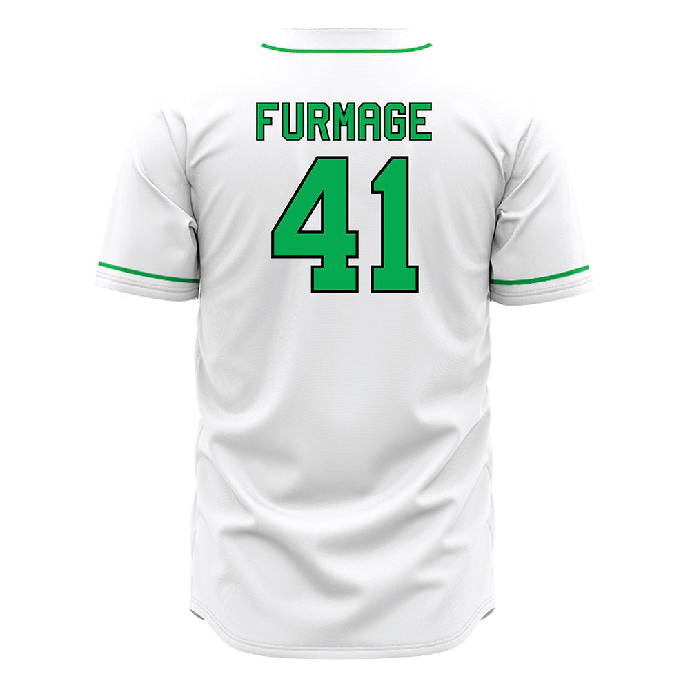 Marshall - NCAA Baseball : Caleb Furmage - White Jersey