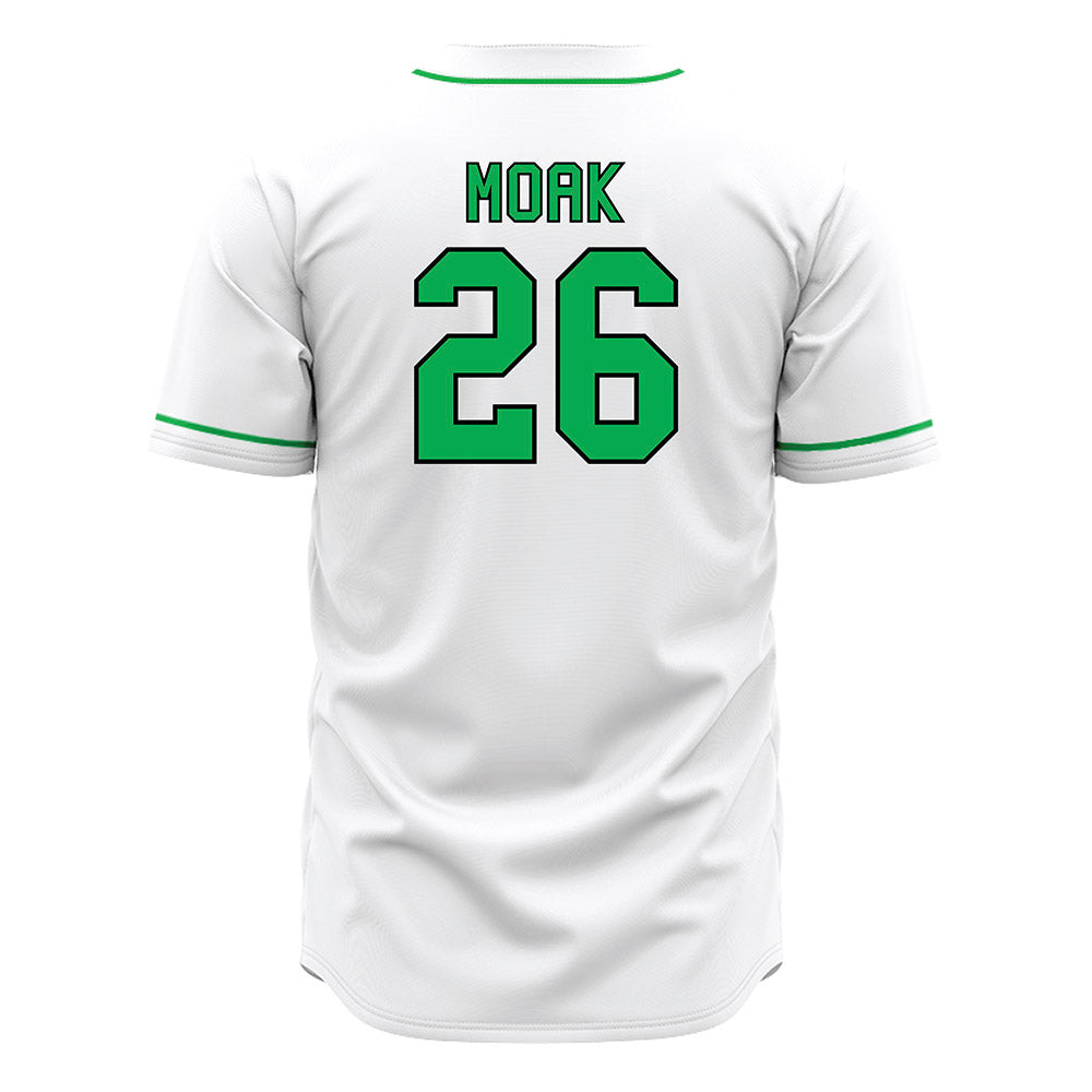 Marshall - NCAA Baseball : Clint Moak - White Jersey