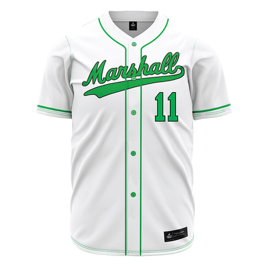 Marshall - NCAA Baseball : Mattheson Go - White Jersey-0