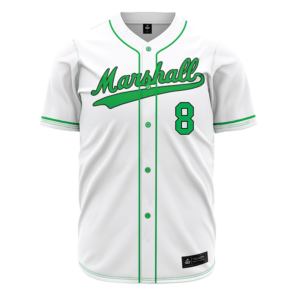Marshall - NCAA Baseball : Bryce Blevins - White Jersey-0