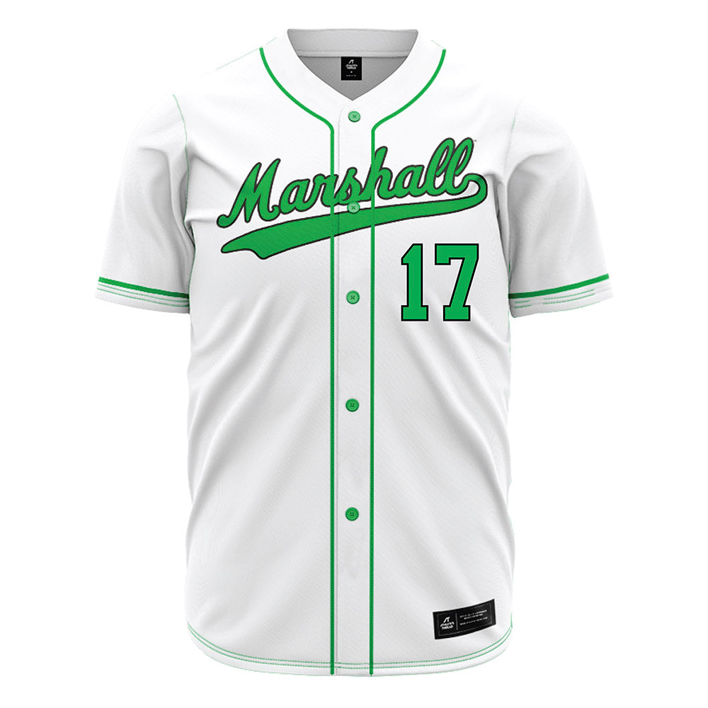Marshall - NCAA Baseball : Mason Onate - White Jersey-0