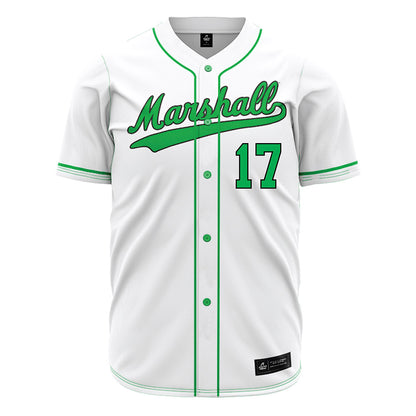 Marshall - NCAA Baseball : Mason Onate - White Jersey-0