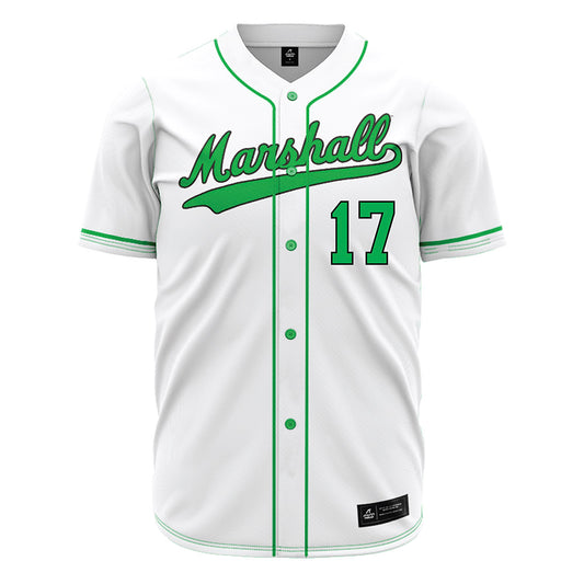 Marshall - NCAA Baseball : Mason Onate - White Jersey-0