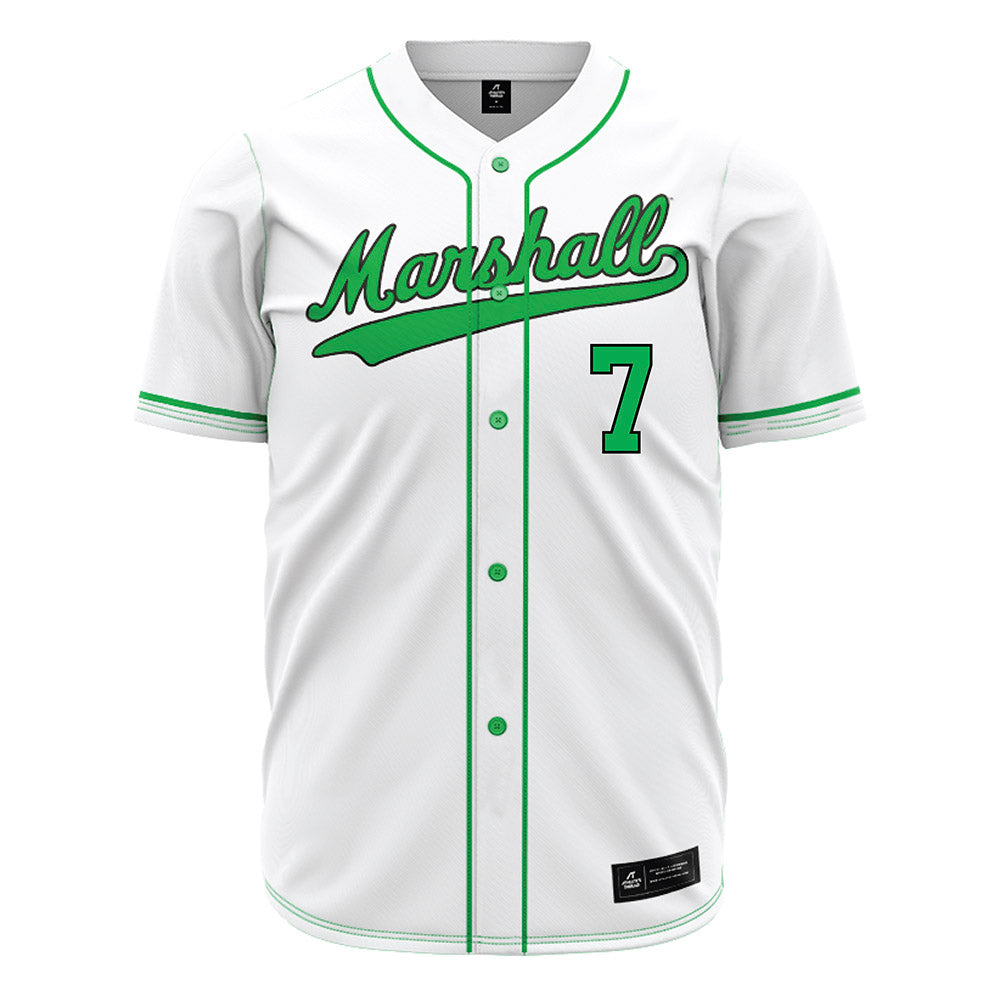 Marshall - NCAA Baseball : Jackson Golden - White Jersey