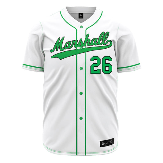 Marshall - NCAA Baseball : Clint Moak - White Jersey