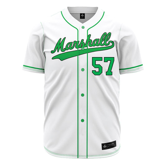 Marshall - NCAA Baseball : Brandon Brunette - White Jersey-0