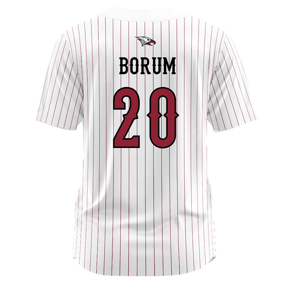 NCCU - NCAA Softball : Kia Borum - White Jersey-1