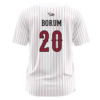 NCCU - NCAA Softball : Kia Borum - White Jersey-1