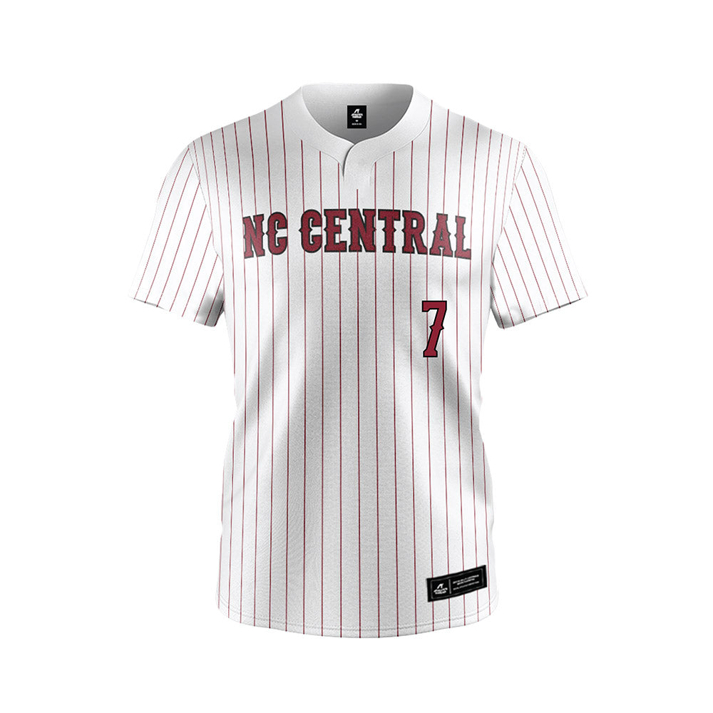 NCCU - NCAA Softball : Simone Mack - White Jersey-0