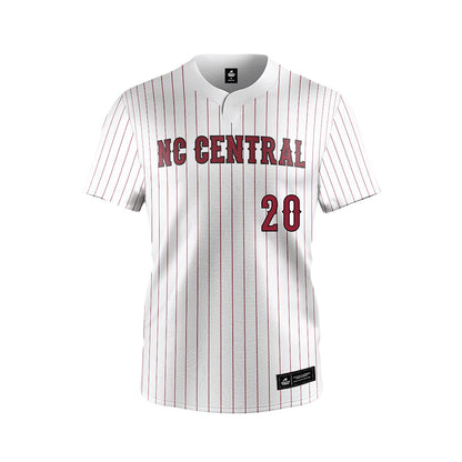 NCCU - NCAA Softball : Kia Borum - White Jersey-0