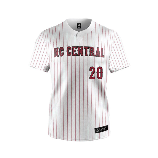 NCCU - NCAA Softball : Kia Borum - White Jersey-0