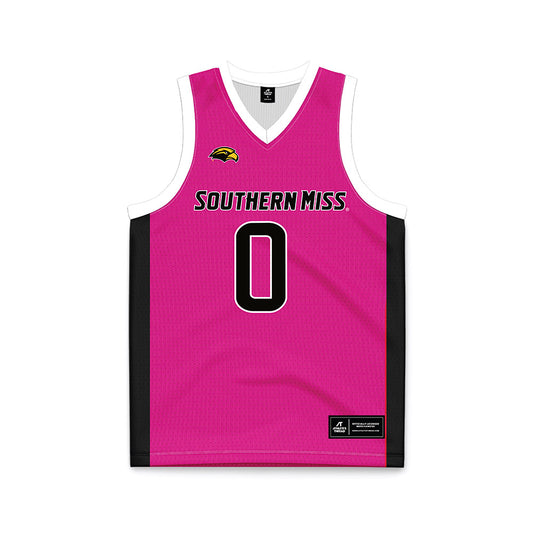 Southern Miss - NCAA Women's Basketball : Anaisha Carriere - Pink Basketball Jersey-0