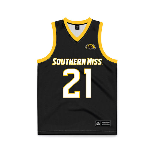 Southern Miss - NCAA Women's Basketball : Carly Keats - Black Basketball Jersey-0