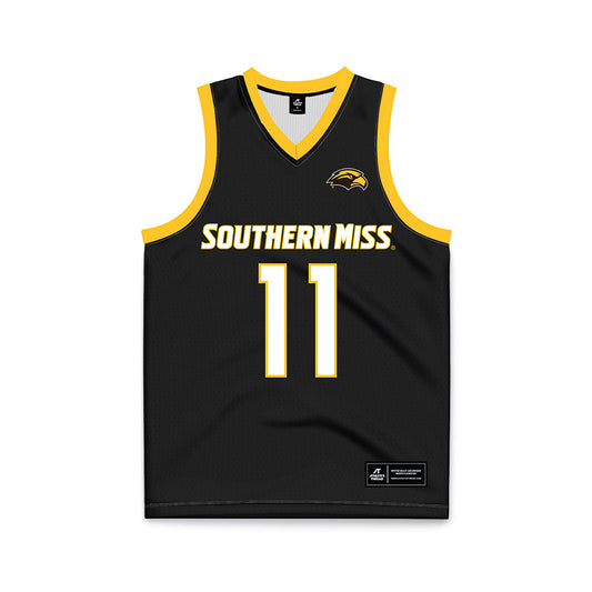 Southern Miss - NCAA Women's Basketball : Trinity Rowe - Black Basketball Jersey