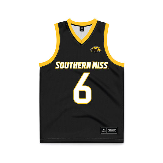 Southern Miss - NCAA Women's Basketball : Brikayla Gray - Black Basketball Jersey-0