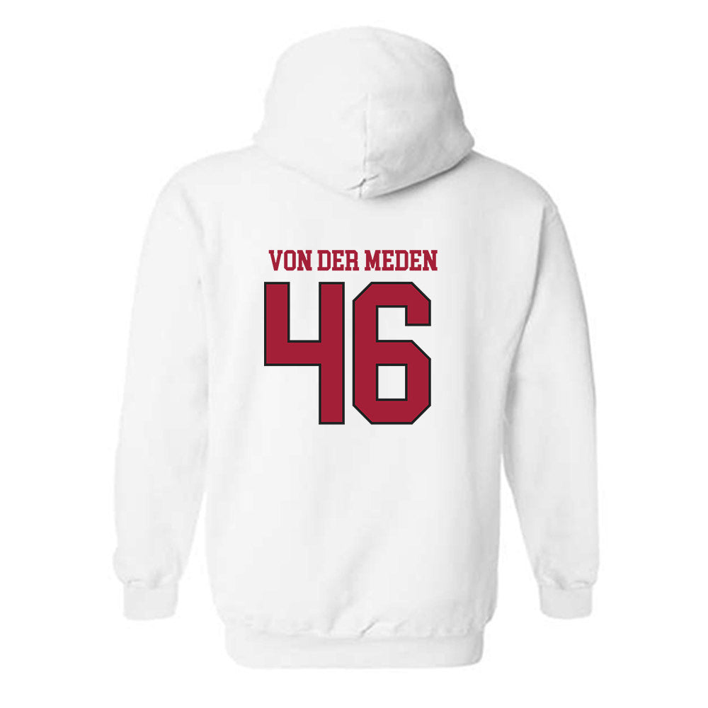 Arkansas - NCAA Football : Charlie von der Meden - Replica Shersey Hooded Sweatshirt