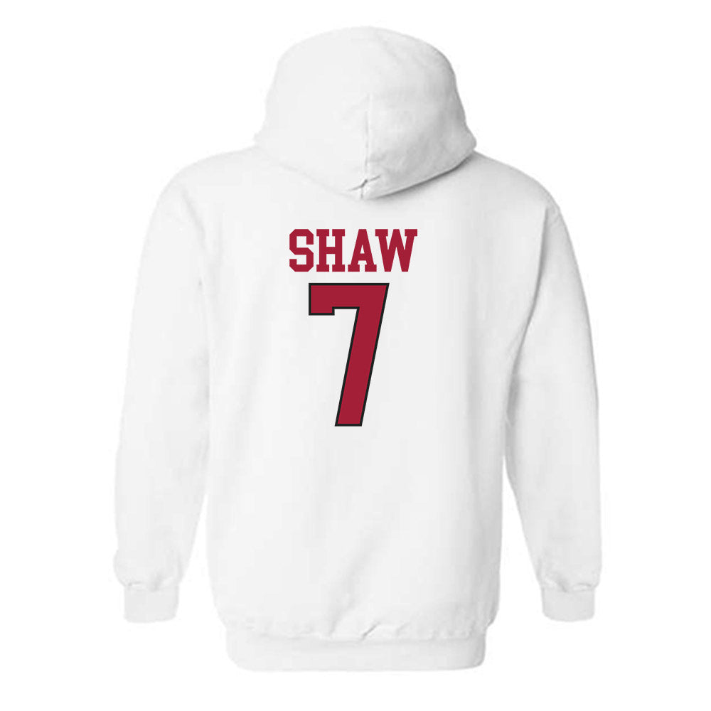 Arkansas - NCAA Football : Bradley Shaw - Replica Shersey Hooded Sweatshirt-3