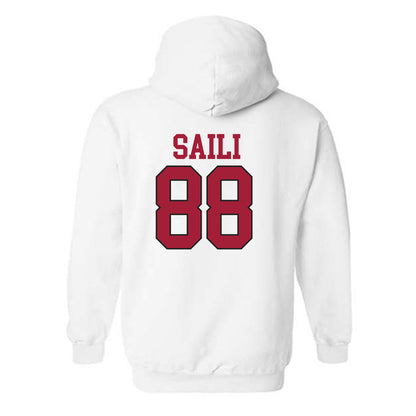 Arkansas - NCAA Football : Danny Saili - Replica Shersey Hooded Sweatshirt-3