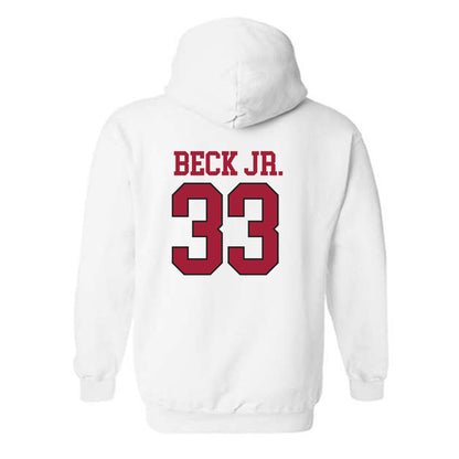 Arkansas - NCAA Football : Jeremiah Beck Jr. - Replica Shersey Hooded Sweatshirt-2