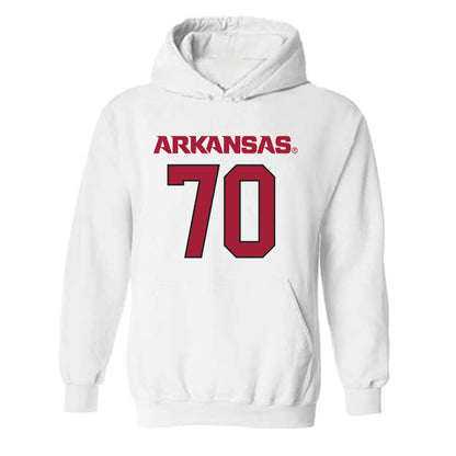 Arkansas - NCAA Football : Blake Cherry - Replica Shersey Hooded Sweatshirt-1