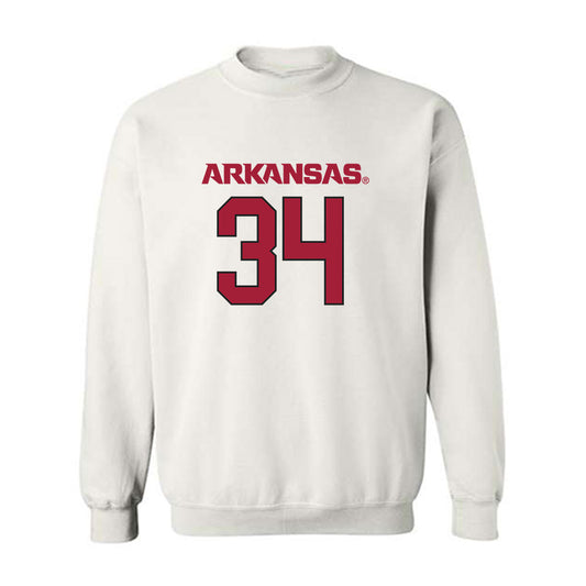 Arkansas - NCAA Football : Jabrae Shaw - Replica Shersey Crewneck Sweatshirt-0